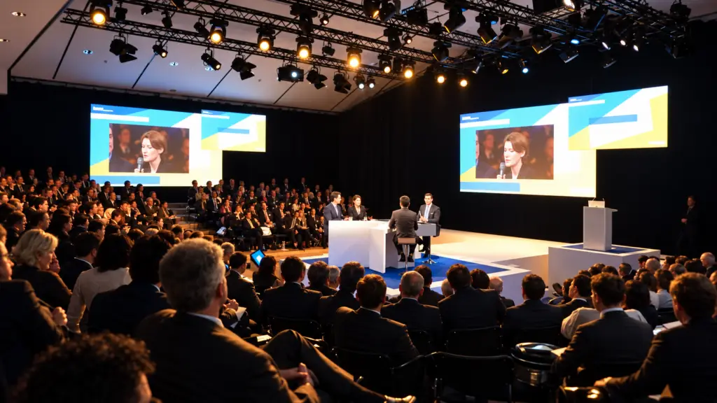 Amundi Forum au Carrousel du Louvre : la scène et la salle
