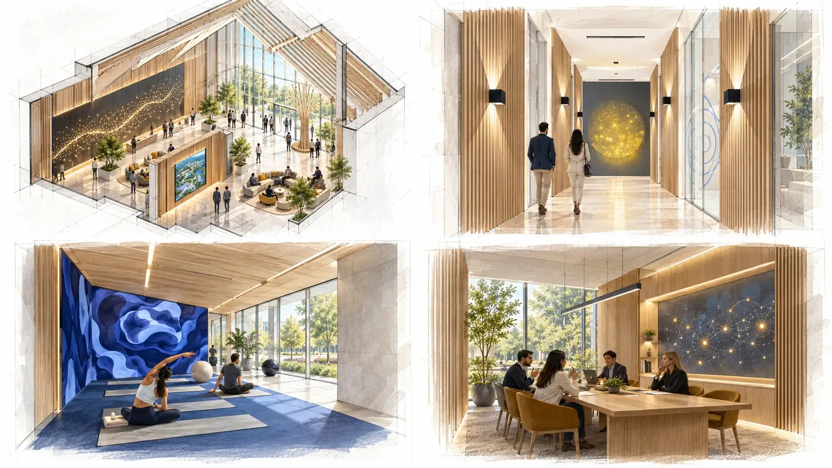 Deloitte — planche d’architecture du campus — VS-FACTORY®